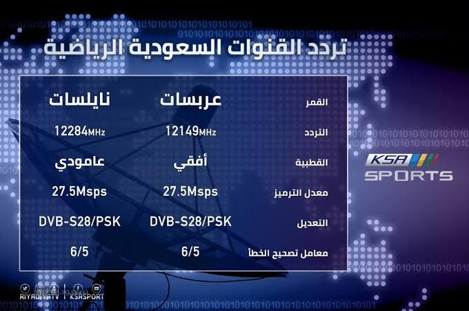 أحدث تردد قناة السعودية الرياضية 2020 على النايل سات