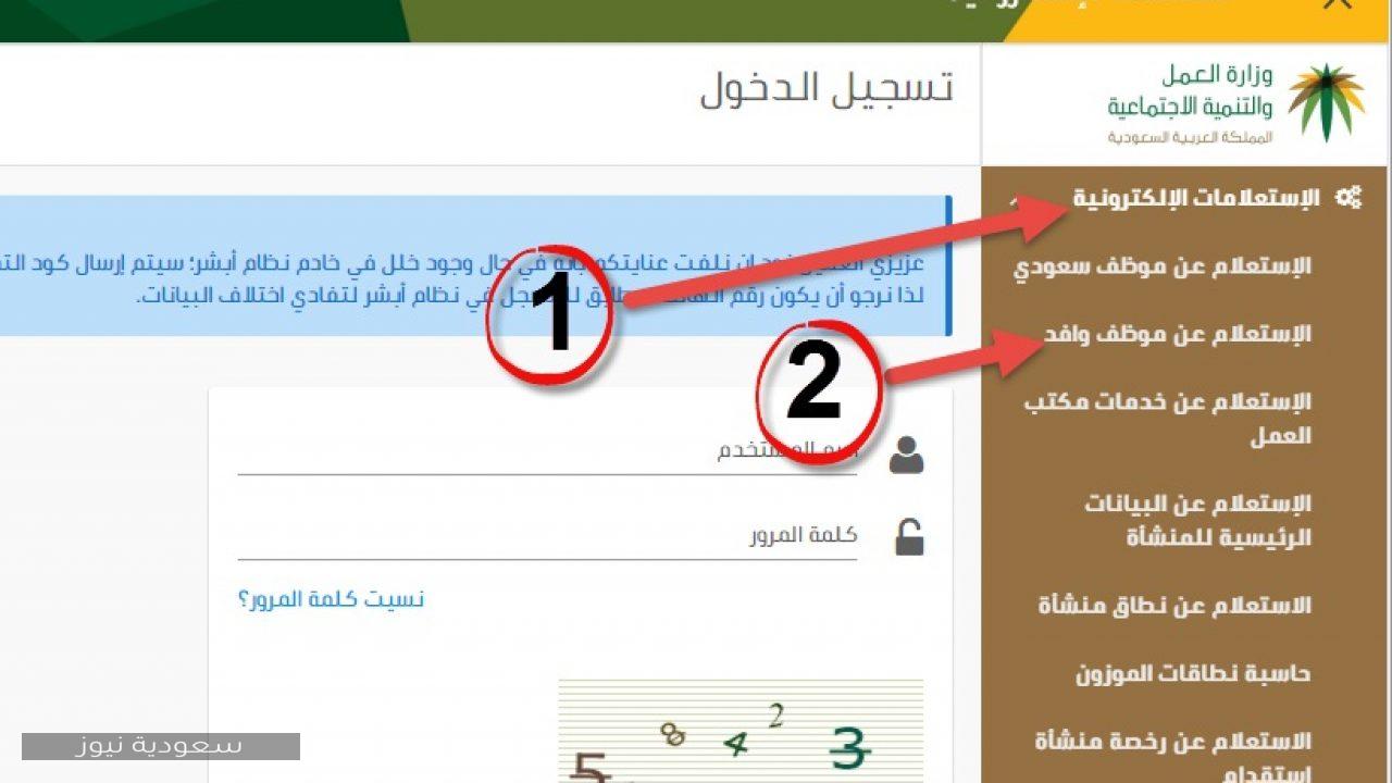 طريقة الاستعلام عن بلاغ هروب عامل عبر وزارة العمل إلكترونيا سعودية نيوز
