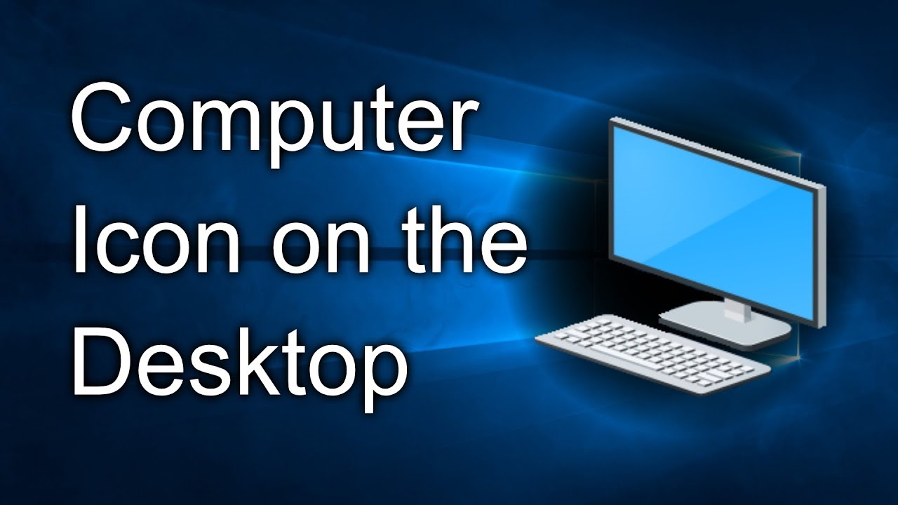 خطوات اظهار my computer على الديسك توب في ويندوز 10