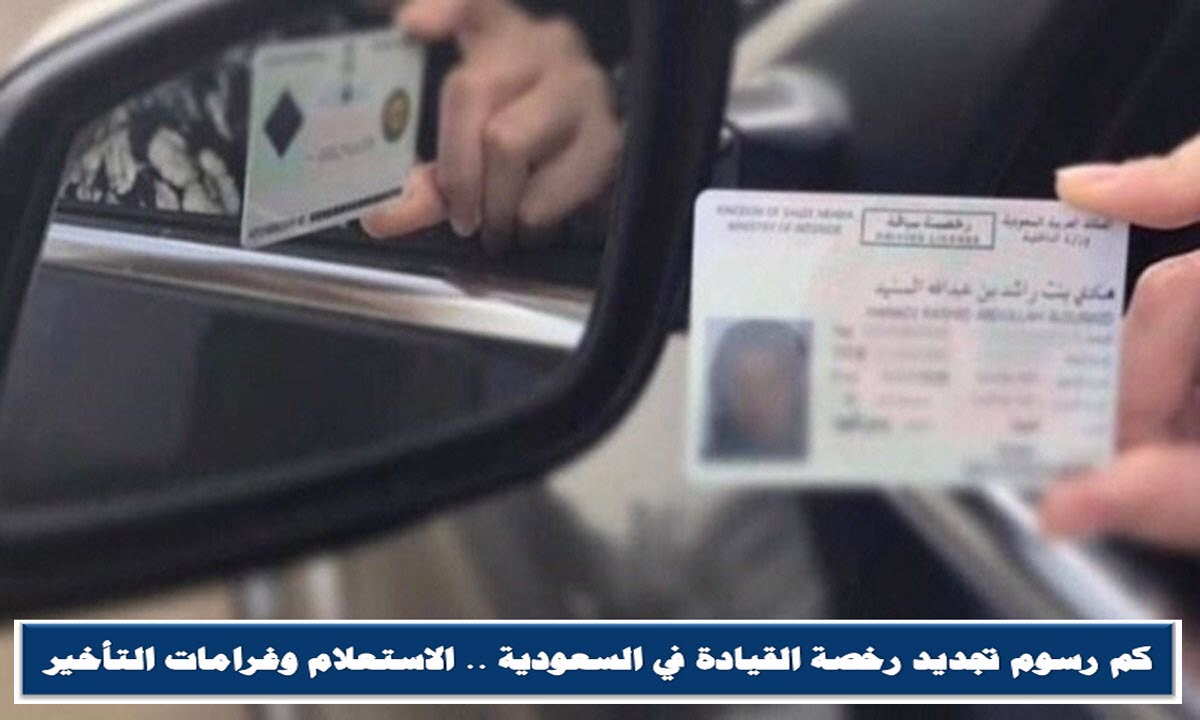 كم رسوم تجديد رخصة القيادة في السعودية .. الاستعلام وغرامات التأخير