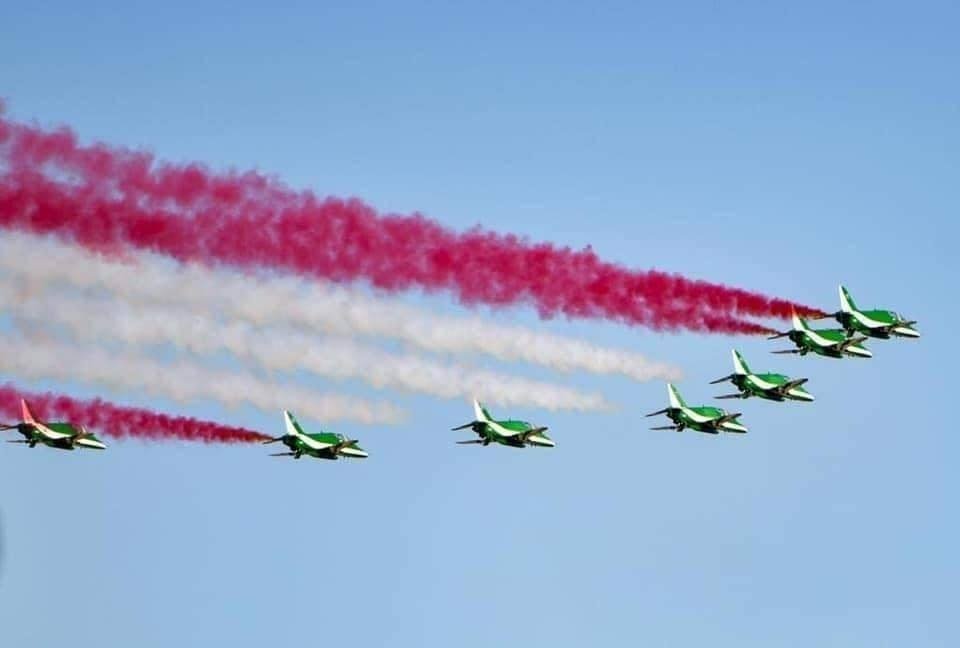سلاح الجو الملكي يشارك في اليوم الوطني السعودي الـ91.. اعرف موعد الاحتفالات وخريطة العروض